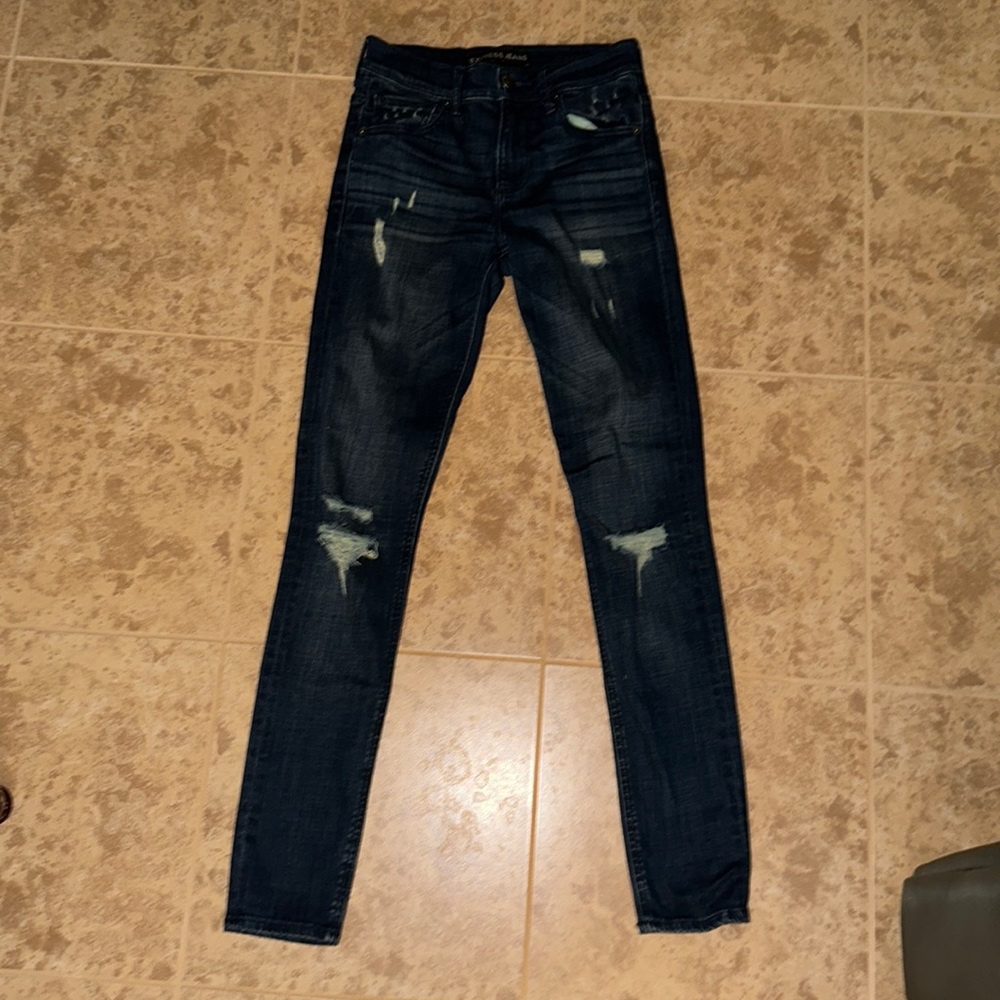Express High Rise Distress Legging